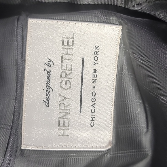 Henry Grethel Men's Virgin Wool 2 Button Suit, Coat 40 Reg Coat, Pants 42 x 30 - Picture 7 of 16